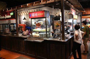 Chinatown, Singapore - September 3, 2022: The Streets of Chinatown during Mid Autumn Mooncake Festival