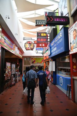 Chinatown, Singapore - September 3, 2022: The Streets of Chinatown during Mid Autumn Mooncake Festival