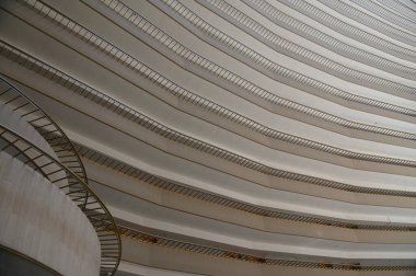 Marina Bay, Singapore - September 3, 2022: The Interiors of a Luxury Hotel in Marina Bay