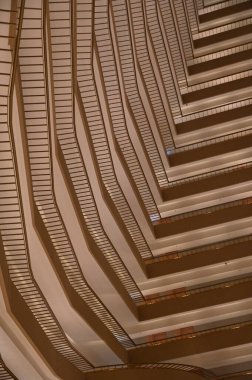 Marina Bay, Singapore - September 3, 2022: The Interiors of a Luxury Hotel in Marina Bay