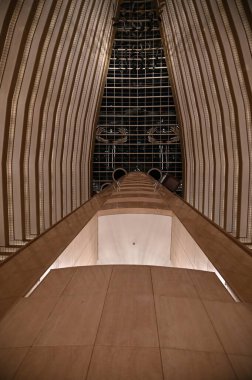 Marina Bay, Singapore - September 3, 2022: The Interiors of a Luxury Hotel in Marina Bay