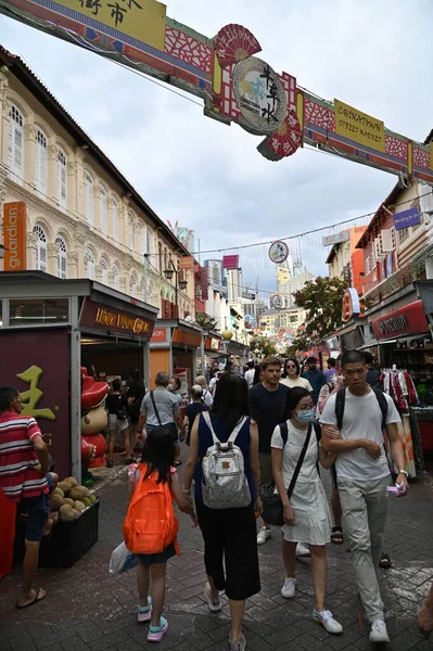 Chinatown Singapore September 2022 Streets Chinatown Mid Autumn Mooncake Festival — 图库照片