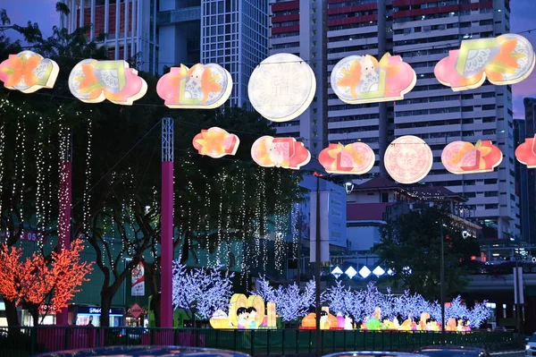 Chinatown Singapore September 2022 Streets Chinatown Mid Autumn Mooncake Festival — Fotografia de Stock