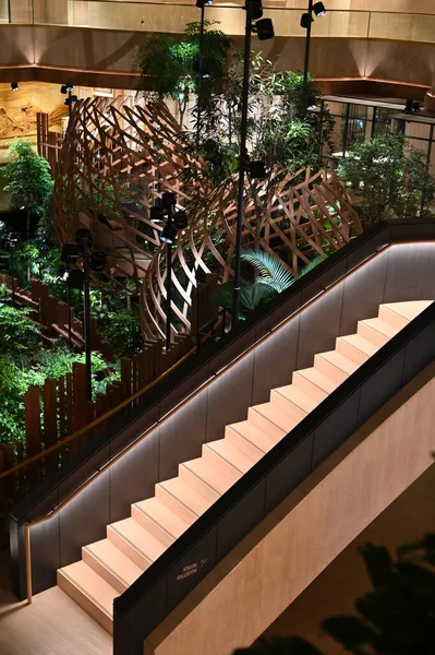 Marina Bay Singapore September 2022 Interiors Luxury Hotel Marina Bay — ストック写真