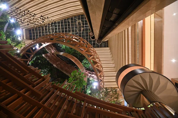 Marina Bay Singapore September 2022 Interiors Luxury Hotel Marina Bay — Φωτογραφία Αρχείου