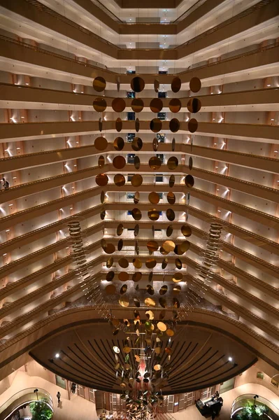 Marina Bay Singapore September 2022 Interiors Luxury Hotel Marina Bay — Φωτογραφία Αρχείου