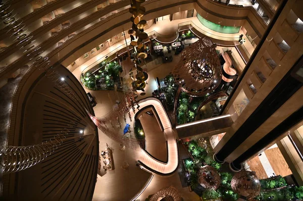 Marina Bay Singapore September 2022 Interiors Luxury Hotel Marina Bay — 图库照片
