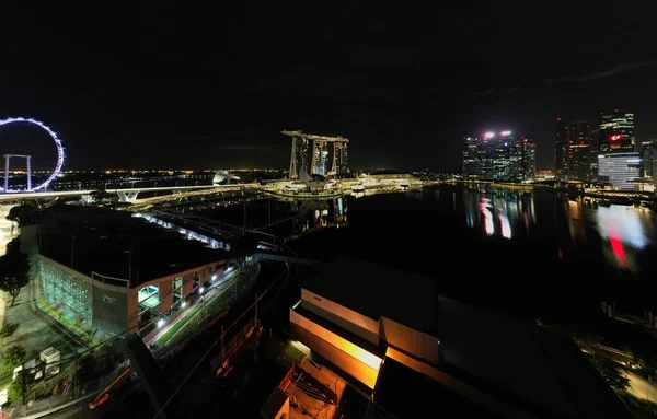 Marina Bay Singapore September 2022 2022 Landmark Buildings Tourist Attractions — стоковое фото