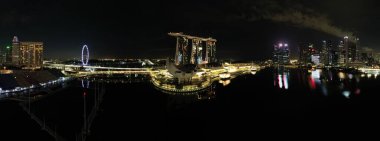 Marina Bay, Singapore - September 4, 2022, 2022: The Landmark Buildings and Tourist Attractions of Singapore
