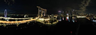 Marina Bay, Singapore - September 4, 2022, 2022: The Landmark Buildings and Tourist Attractions of Singapore
