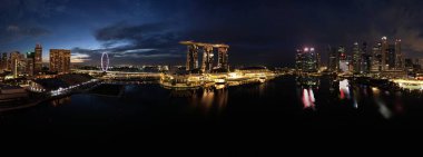 Marina Bay, Singapore - September 4, 2022, 2022: The Landmark Buildings and Tourist Attractions of Singapore