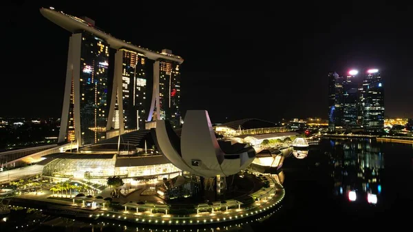 Marina Bay Singapore September 2022 2022 Landmark Buildings Tourist Attractions — стоковое фото