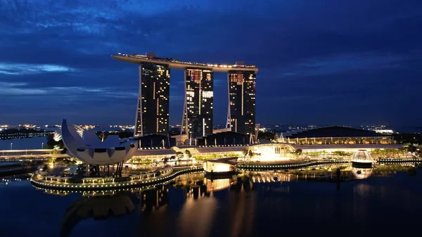 Marina Bay Singapore September 2022 2022 Landmark Buildings Tourist Attractions — 图库照片