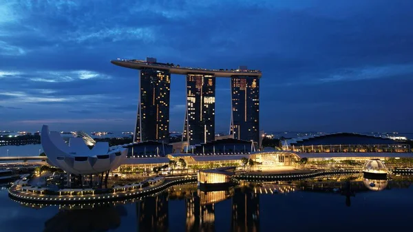 Marina Bay Singapore September 2022 2022 Landmark Buildings Tourist Attractions — Photo