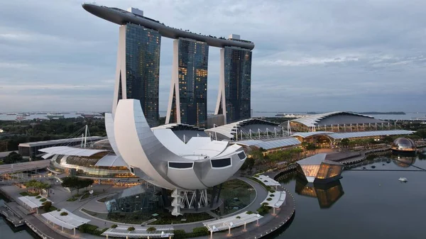 Marina Bay Singapore September 2022 2022 Landmark Buildings Tourist Attractions — Stockfoto