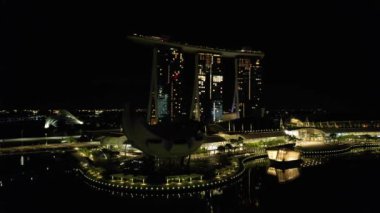 Marina Bay, Singapore - September 4, 2022, 2022: The Landmark Buildings and Tourist Attractions of Singapore