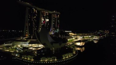 Marina Bay, Singapore - September 4, 2022, 2022: The Landmark Buildings and Tourist Attractions of Singapore