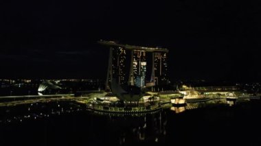 Marina Bay, Singapore - September 4, 2022, 2022: The Landmark Buildings and Tourist Attractions of Singapore