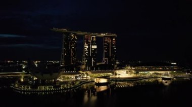 Marina Bay, Singapore - September 4, 2022, 2022: The Landmark Buildings and Tourist Attractions of Singapore