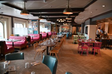 Marina Bay, Singapore - September 8, 2022: A Cruise Trip Aboard The Spectrum of The Seas