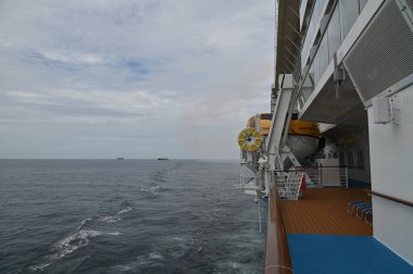 Marina Bay, Singapore - September 8, 2022: A Cruise Trip Aboard The Spectrum of The Seas