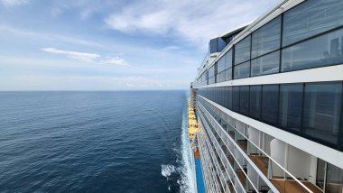 Marina Bay, Singapore - September 8, 2022: A Cruise Trip Aboard The Spectrum of The Seas