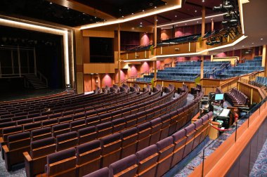 Marina Bay, Singapore - September 8, 2022: A Cruise Trip Aboard The Spectrum of The Seas