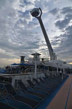 Marina Bay, Singapore - September 8, 2022: A Cruise Trip Aboard The Spectrum of The Seas