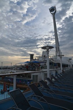 Marina Bay, Singapore - September 8, 2022: A Cruise Trip Aboard The Spectrum of The Seas