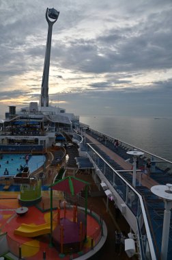 Marina Bay, Singapore - September 8, 2022: A Cruise Trip Aboard The Spectrum of The Seas