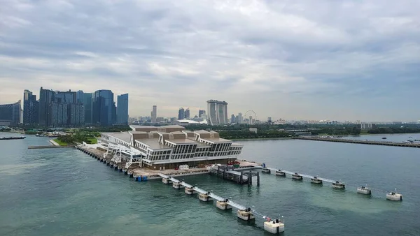 Marina Bay Singapore September 2022 Cruise Trip Spectrum Seas — стоковое фото