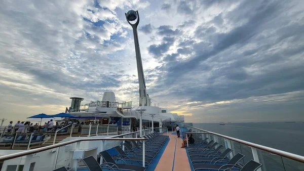 Marina Bay Singapore September 2022 Cruise Trip Spectrum Seas — стоковое фото