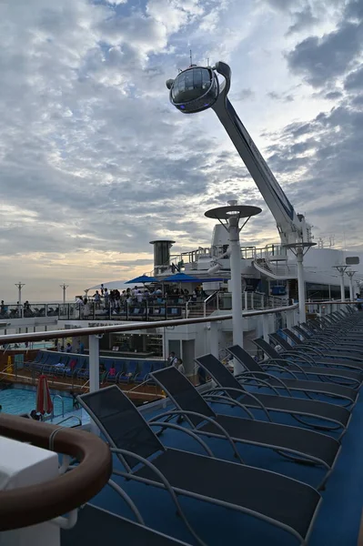 Marina Bay, Singapore - September 8, 2022: A Cruise Trip Aboard The Spectrum of The Seas