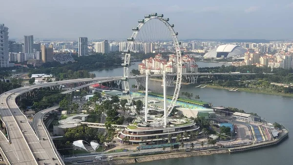 Marina Bay Singapore September 2022 2022 Landmark Buildings Tourist Attractions — Stok fotoğraf