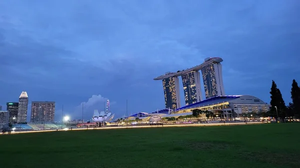 Marina Bay Singapore September 2022 2022 Landmark Buildings Tourist Attractions — 스톡 사진