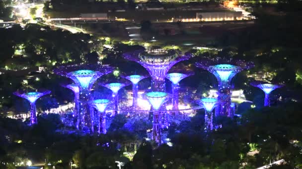 Marina Bay Singapore September 2022 2022 Landmark Buildings Tourist Attractions — Wideo stockowe