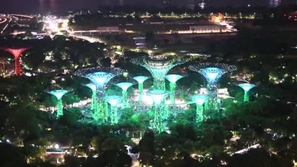 Marina Bay Singapore September 2022 2022 Landmark Buildings Tourist Attractions — Wideo stockowe