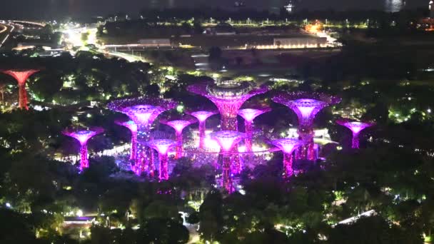 Marina Bay Singapore September 2022 2022 Landmark Buildings Tourist Attractions — Wideo stockowe