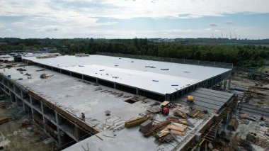 Kuching, Sarawak Malaysia - 12 Eylül 2022: Tüm büyük elektronik, güneş ve yarı iletken santrallerinin bulunduğu Samajaya Işık Sanayi Bölgesi