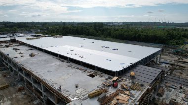 Kuching, Sarawak Malaysia - 12 Eylül 2022: Tüm büyük elektronik, güneş ve yarı iletken santrallerinin bulunduğu Samajaya Işık Sanayi Bölgesi