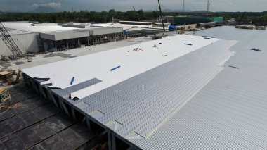 Kuching, Sarawak Malaysia - 12 Eylül 2022: Tüm büyük elektronik, güneş ve yarı iletken santrallerinin bulunduğu Samajaya Işık Sanayi Bölgesi