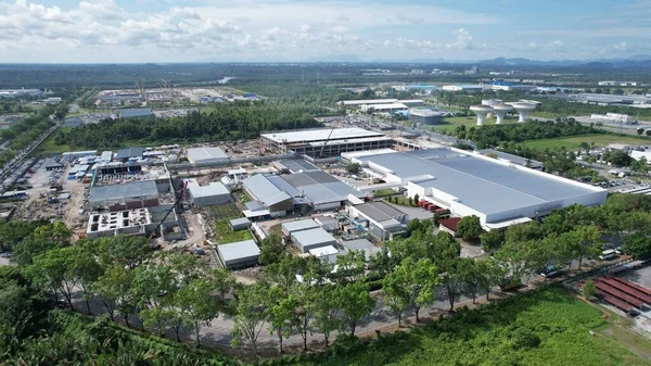 Kuching Sarawak Malásia Setembro 2022 Zona Industrial Leve Samajaya Onde — Fotografia de Stock