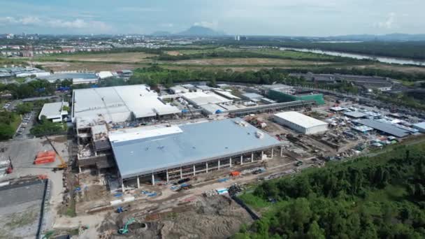 Kuching Sarawak Malaysia September 2022 Zona Industri Ringan Samajaya Dimana — Stok Video