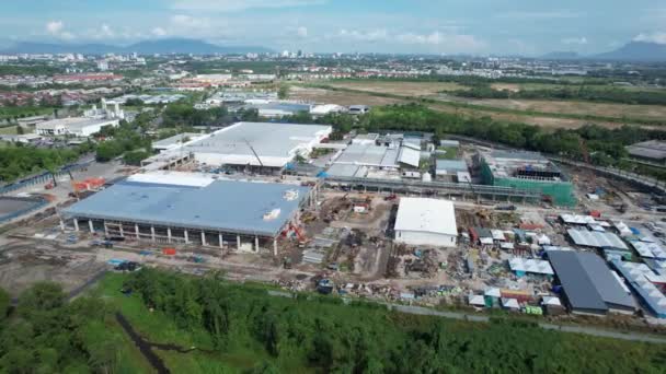 Kuching Sarawak Malaysia September 2022 Samajaya Light Industrial Zone Där — Stockvideo