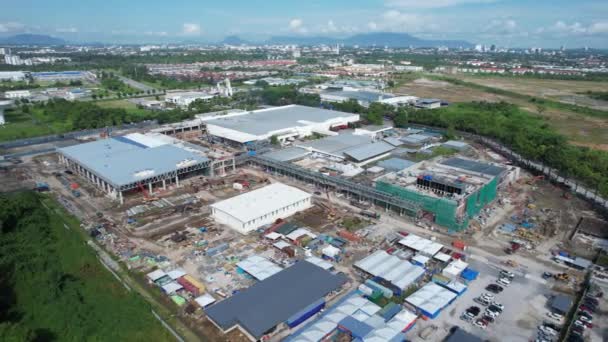 马来西亚沙捞越库庆 2022年9月12日 所有主要电子 太阳能和半导体工厂所在的Samajaya轻工业园区 — 图库视频影像