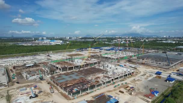 Кучинг Саравак Малайзия Сентября 2022 Года Легкая Промышленная Зона Самаджайя — стоковое видео