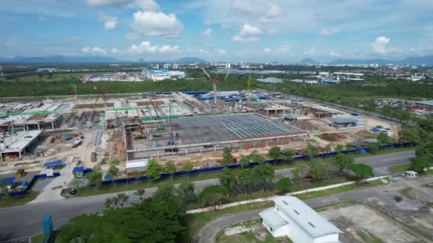 Kuching Sarawak Malasia Septiembre 2022 Zona Industrial Luz Samajaya Donde — Vídeo de stock