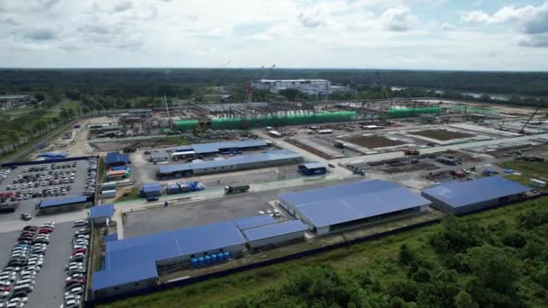 Kuching Sarawak Malasia Septiembre 2022 Zona Industrial Luz Samajaya Donde — Vídeos de Stock