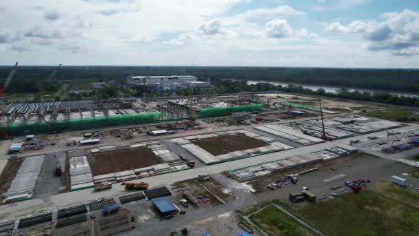 Kuching Sarawak Malasia Septiembre 2022 Zona Industrial Luz Samajaya Donde — Vídeo de stock