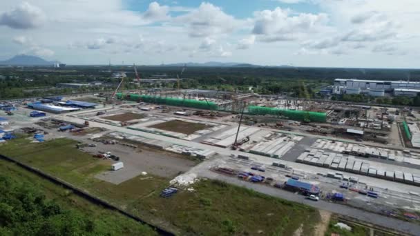 Kuching Sarawak Maleisië September 2022 Samajaya Light Industrial Zone Waar — Stockvideo